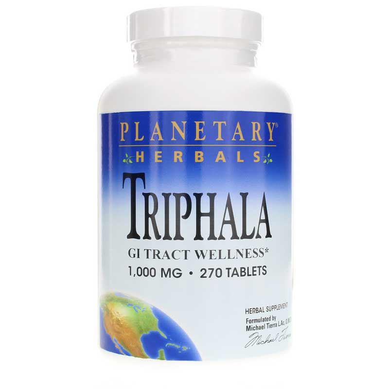 Planetary Herbals Triphala 1000 Mg 270 Tablets