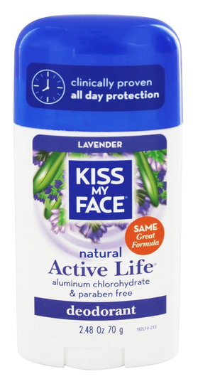 Kiss My Face - Natural Active Life Deodorant Stick Aluminum Free Lavender - 2.48 oz.