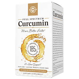 Full Spectrum Curcumin - Non-GMO 24 Hour Support (30 Liquid Softgels)