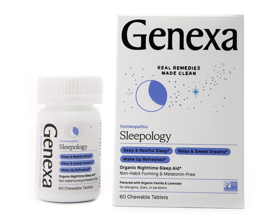 Genexa - Sleepology Organic Nighttime Sleep Aid Vanilla Lavender - 60 Chewable Tablets