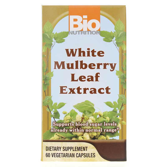Bio Nutrition White Mulberry Leaf Extract 1000 Mg 60 Veg Capsules