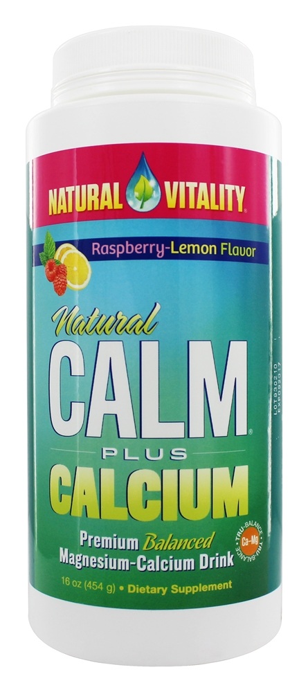 Natural Vitality - Natural Calm Plus Calcium Raspberry-Lemon Flavor - 16 oz.