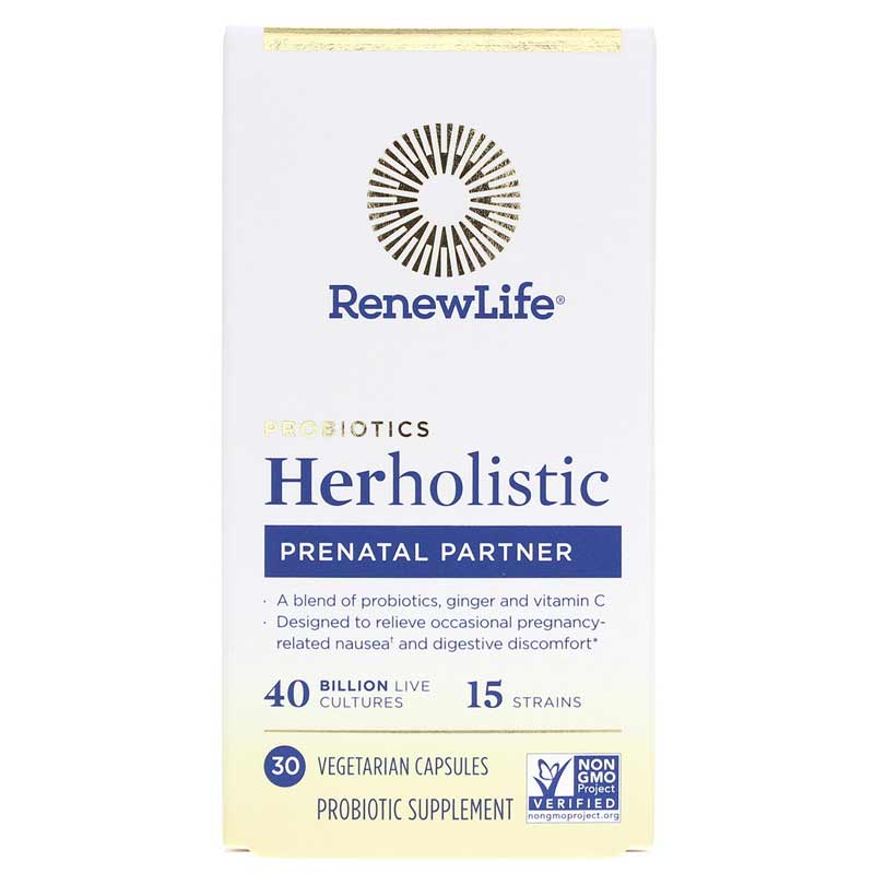 Renew Life Herholistic Probiotics Prenatal Partner 30 Veg Capsules
