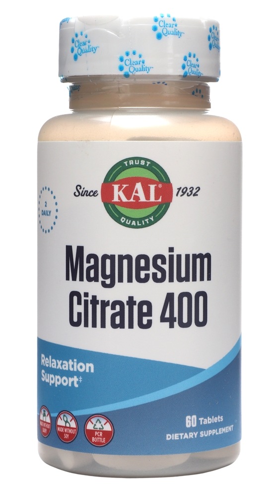 Kal - Magnesium Citrate 400 mg. - 60 Tablets
