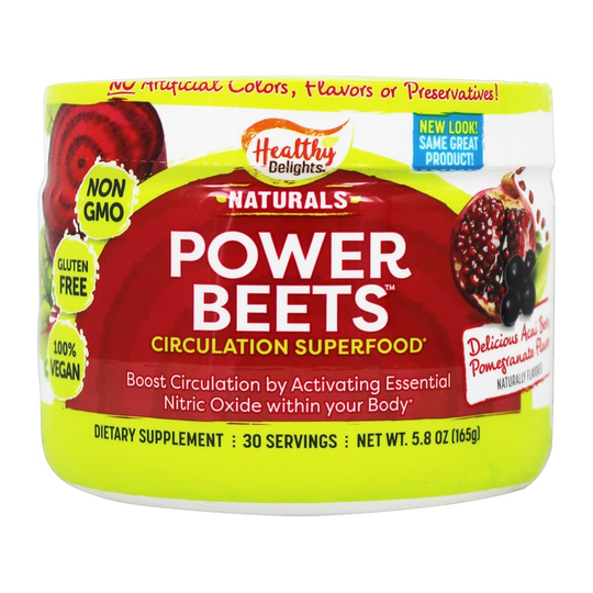 Healthy Delights - Naturals Power Beets Circulation Superfood 30 Servings Acai Berry Pomegranate - 5.8 oz.