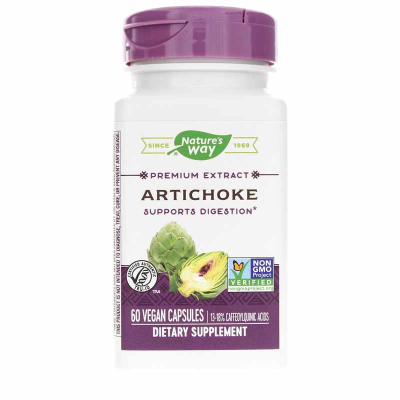 Natures Way Artichoke Standardized 60 Veg Capsules