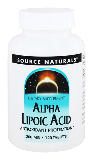 Source Naturals - Alpha Lipoic Acid 200 mg. - 120 Tablets