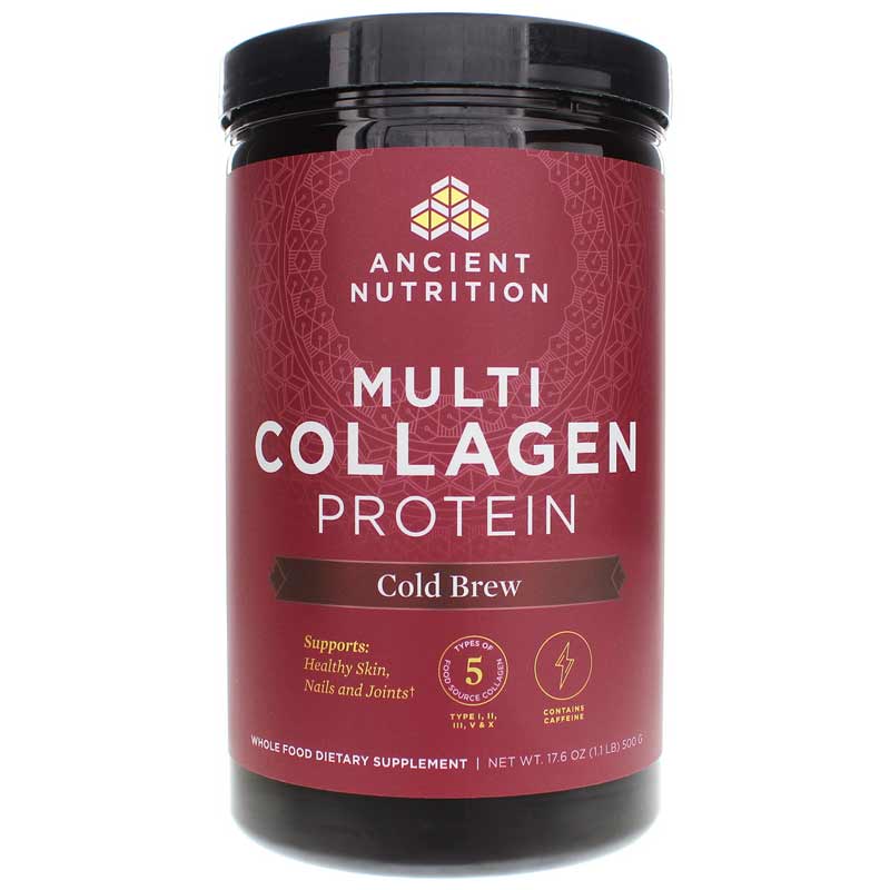 Ancient Nutrition Multi Collagen Protein Powder Cold Brew 17.6 Oz