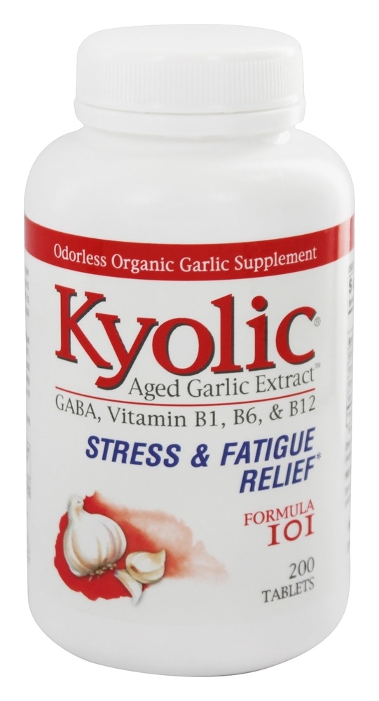 Kyolic - Formula 101 Aged Garlic Extract Stress & Fatigue Relief - 200 Tablets