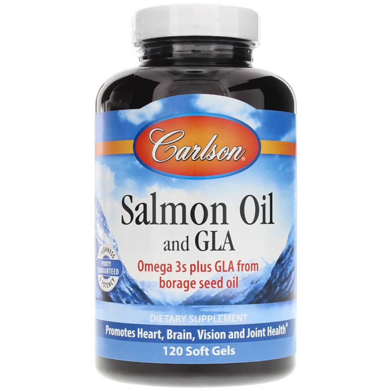 Carlson Labs Salmon Oil and GLA 120 Softgels