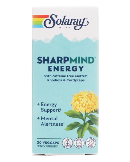 Solaray - SharpMind Energy - 30 Vegetable Capsule(s)