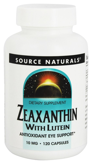 Source Naturals - Zeaxanthin with Lutein 10 mg. - 120 Capsules