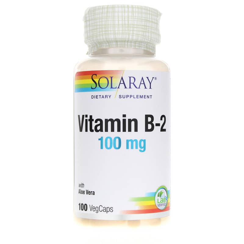 Solaray Vitamin B-2 100 Mg 100 Veg Capsules