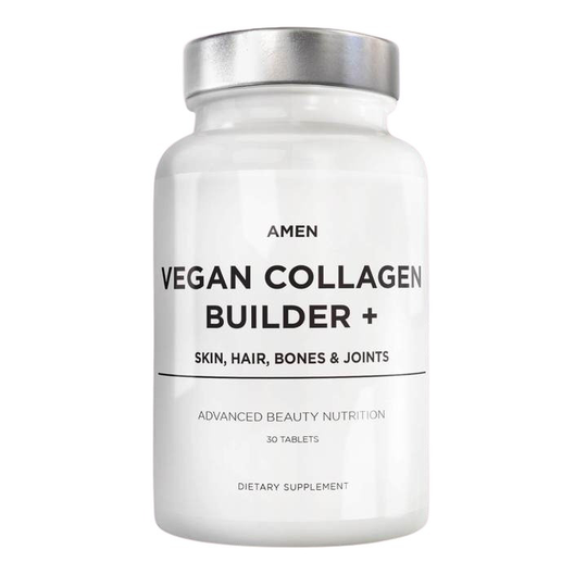 Codeage - Amen Vegan Collagen Builder with Lutein Vitamin C Biotin Lysine Proline - 30 Tablets