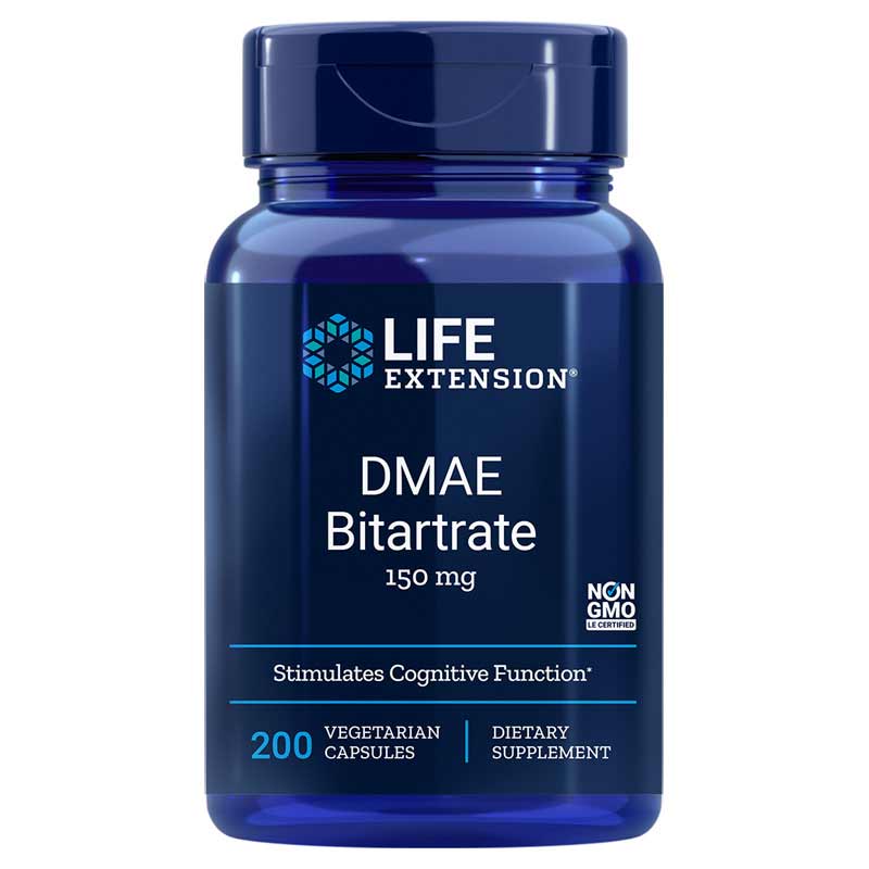 Life Extension Dmae Bitartrate 150 Mg 200 Veg Capsules