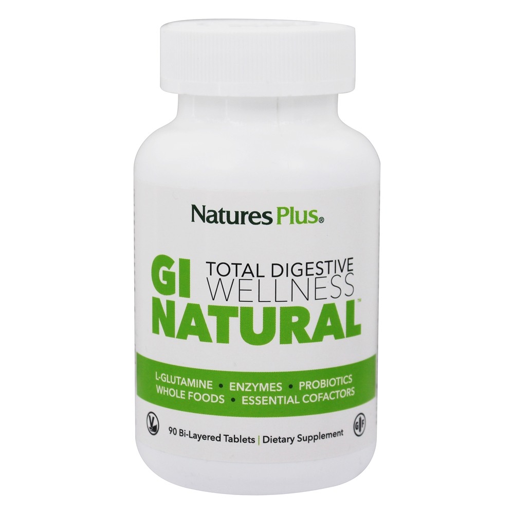 Natures Plus - GI Natural Total Digestive Wellness - 90 Tablets