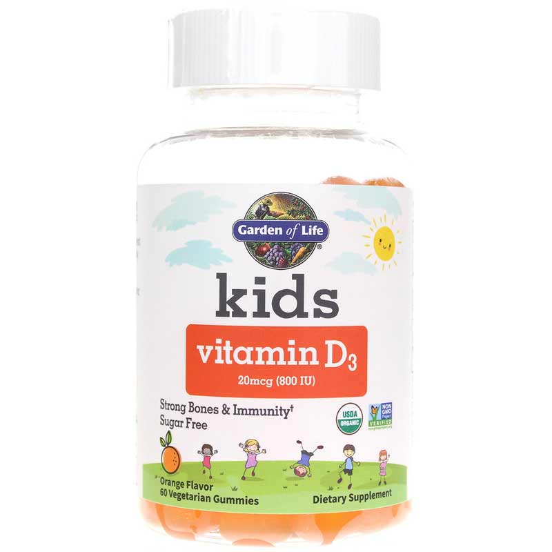 Garden of Life Kids Vitamin D3 Gummies 800 IU 60 Veg Gummies
