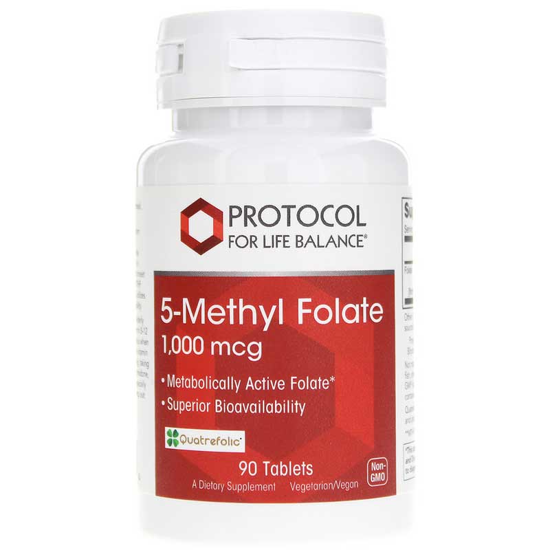 Protocol For Life Balance 5-Methyl Folate 1,000 Mcg 90 Tablets