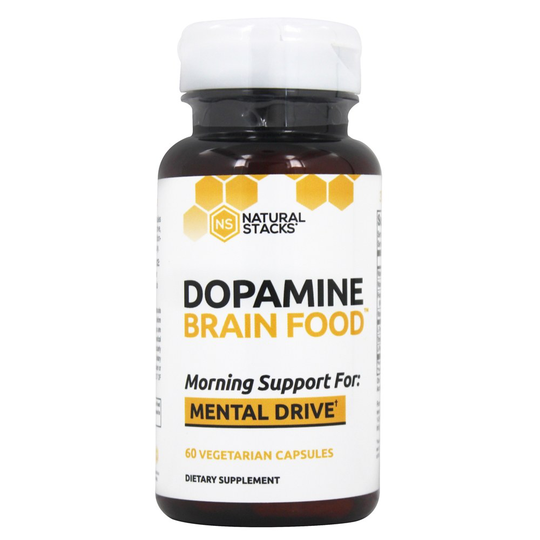 Natural Stacks - Dopamine Brain Food - 60 Vegetarian Capsules