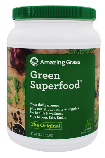 Amazing Grass - Green SuperFood Powder Value Size 100 Servings Original - 28 oz.