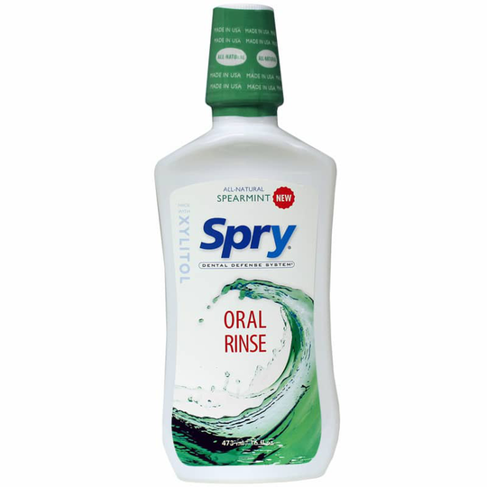 Xlear Spry Oral Rinse Spearmint 16 Oz