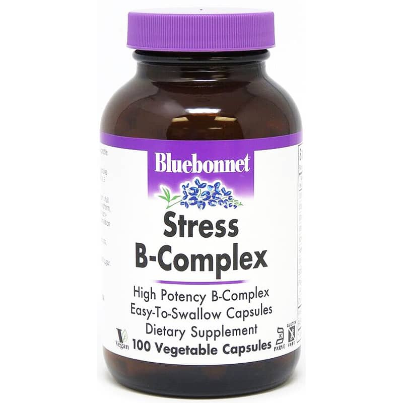 Bluebonnet Stress B-Complex 100 Veg Capsules