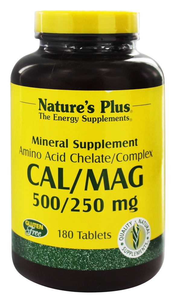 Natures Plus - Cal/Mag 500/250 Mg - 180 Tablets