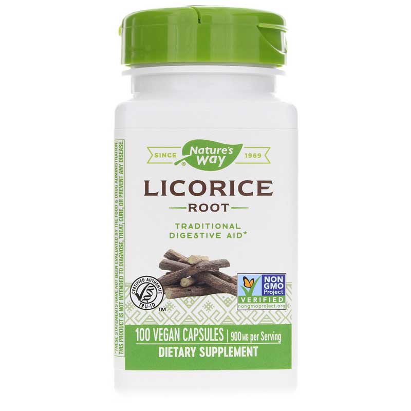 Natures Way Licorice Root 100 Veg Capsules