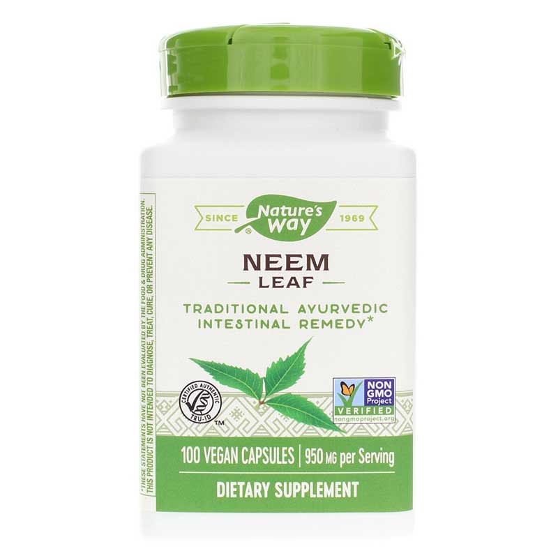 Natures Way Neem Leaf 100 Veg Capsules