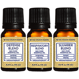 Defense, Respiratory & Slumber Blend 100% Pure Essential Oil - Aromatherapy (3 Bottles)