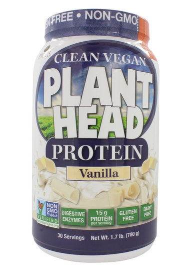 Plant Head - Plant-Based Protein Powder Vanilla - 1.7 lbs.