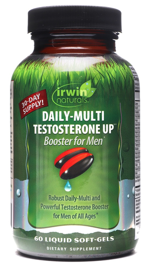 Irwin Naturals - Daily-Multi Testosterone Up Booster for Men - 60 Liquid Softgels