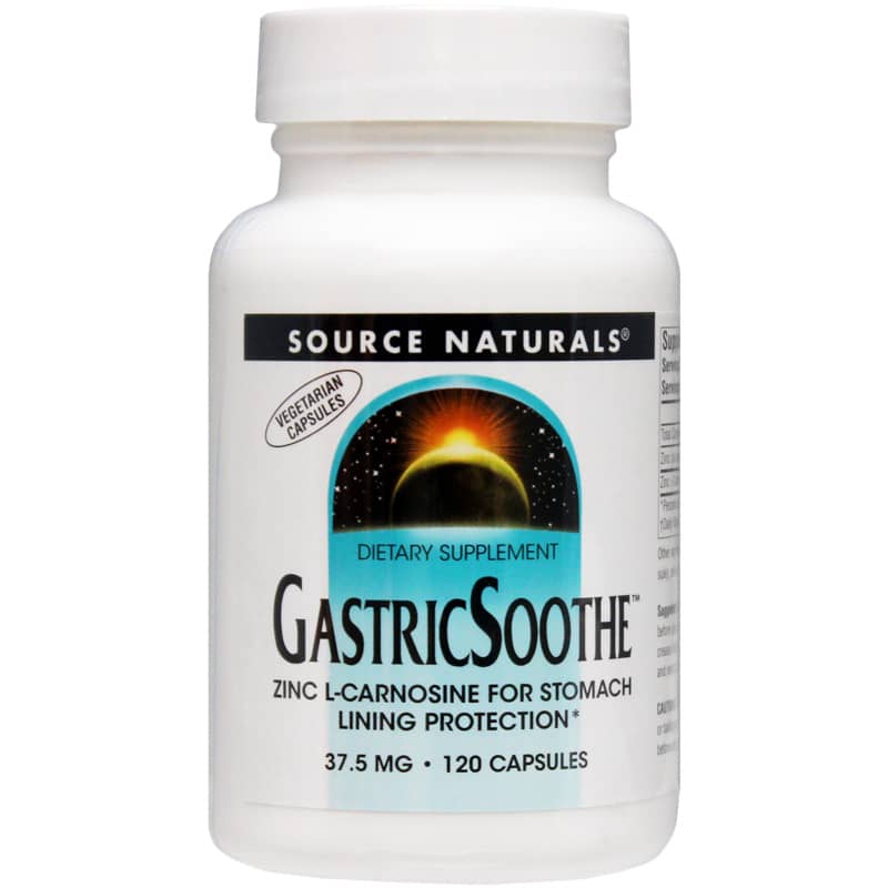 Source Naturals GastricSoothe Zinc L-Carnosine 120 Capsules