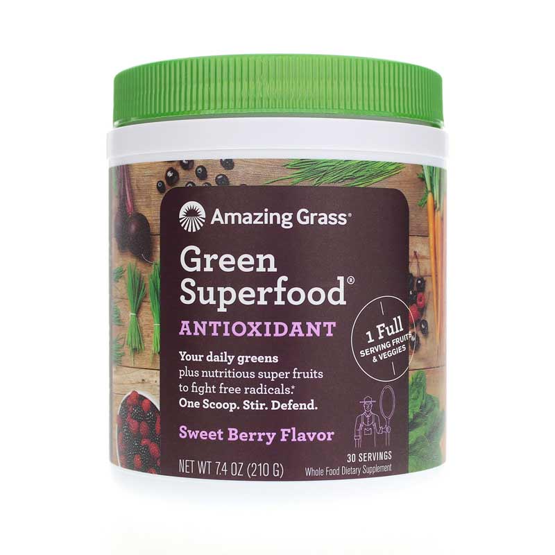 Amazing Grass Green Superfood Antioxidant Sweet Berry 30 Servings