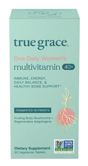 True Grace - One Daily Women's Multivitamin 40 with Organic Adaptogens & Mushrooms - 60 Vegan Tablet(s)