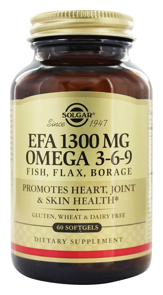 Solgar - EFA Omega 3-6-9 1300 mg. - 60 Softgels