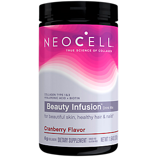 Beauty Infusion Collagen Powder with Hyaluronic Acid, Biotin & Alpha Lipoic Acid - Cranberry Cocktail (30 Servings)