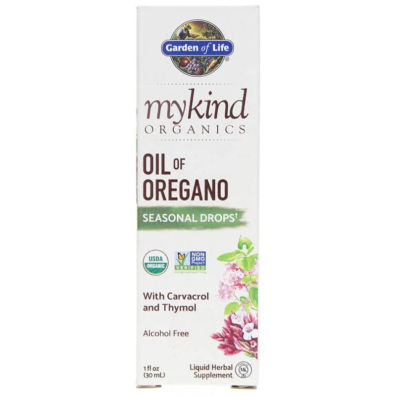 Garden of Life mykind Organics Oil of Oregano Seasonal Drops 1 Oz