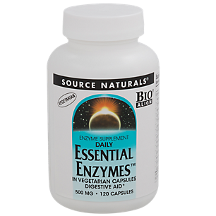 Daily Essential Enzymes Digestive Aid - 500 MG (120 Vegetarian Capsules)