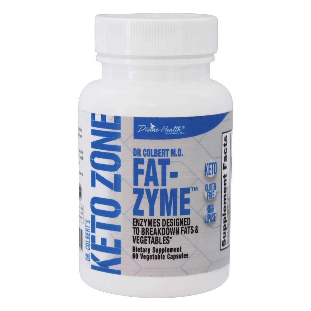 Divine Health - Dr. Colbert's Keto Zone Fat-Zyme - 60 Vegetable Capsule(s)