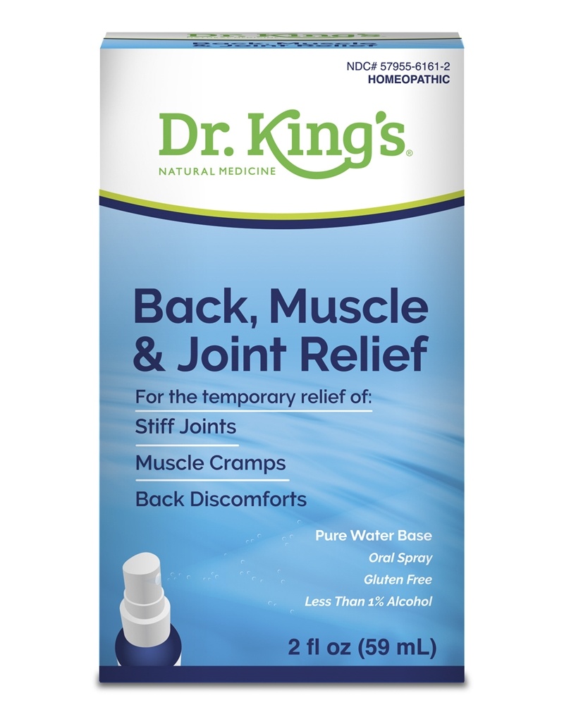 King Bio - Back Muscle & Joint Relief Oral Spray Homeopathic Natural Medicine - 2 fl. oz.