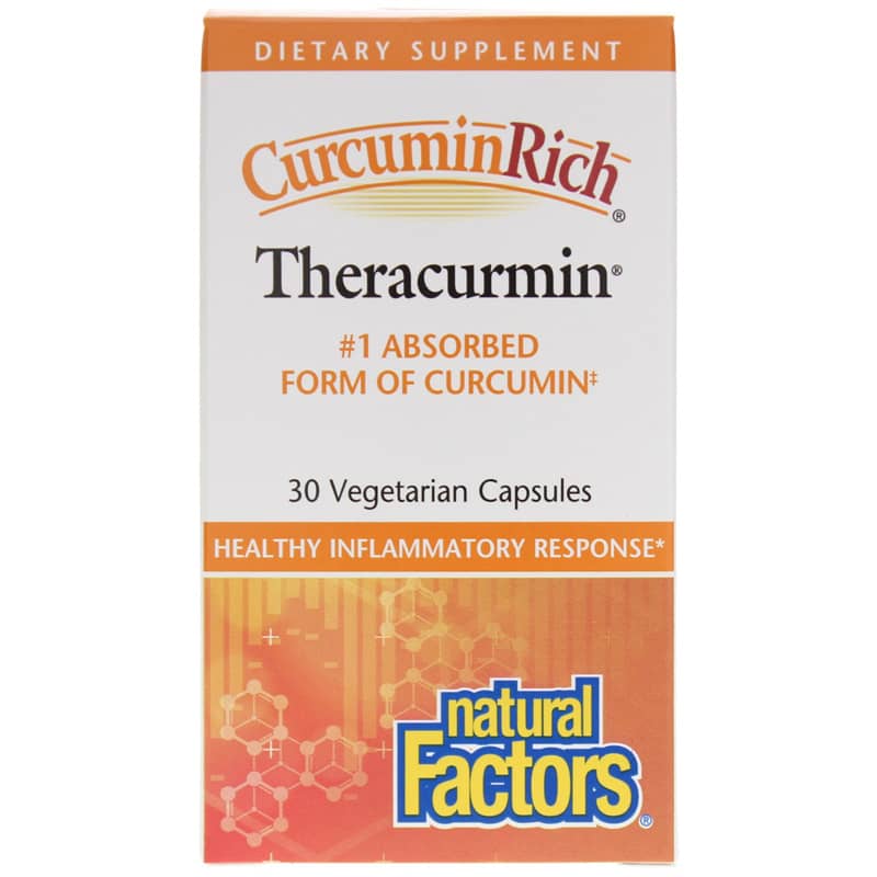 Natural Factors CurcuminRich Theracurmin 30 Veg Capsules