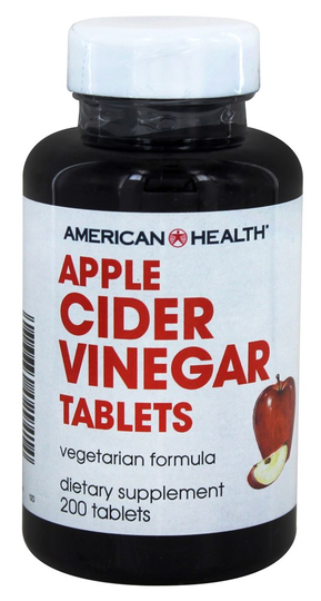 American Health - Apple Cider Vinegar 480 mg. - 200 Tablets