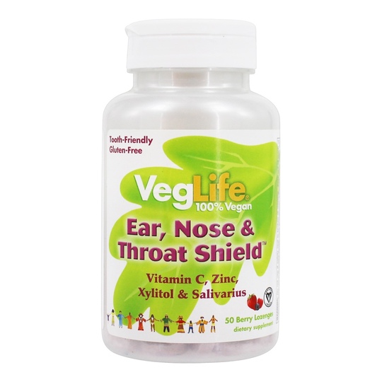 VegLife - Ear Nose & Throat Shield Berry - 50 Lozenges