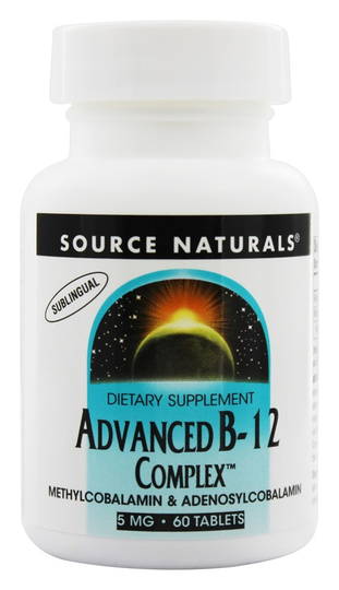 Source Naturals - Advanced B12 Complex - 60 Tablets