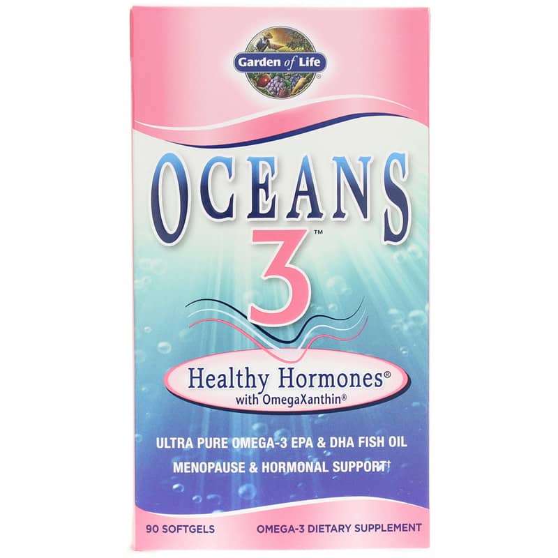 Garden of Life Oceans 3 Healthy Hormones with OmegaXanthin 90 Softgels