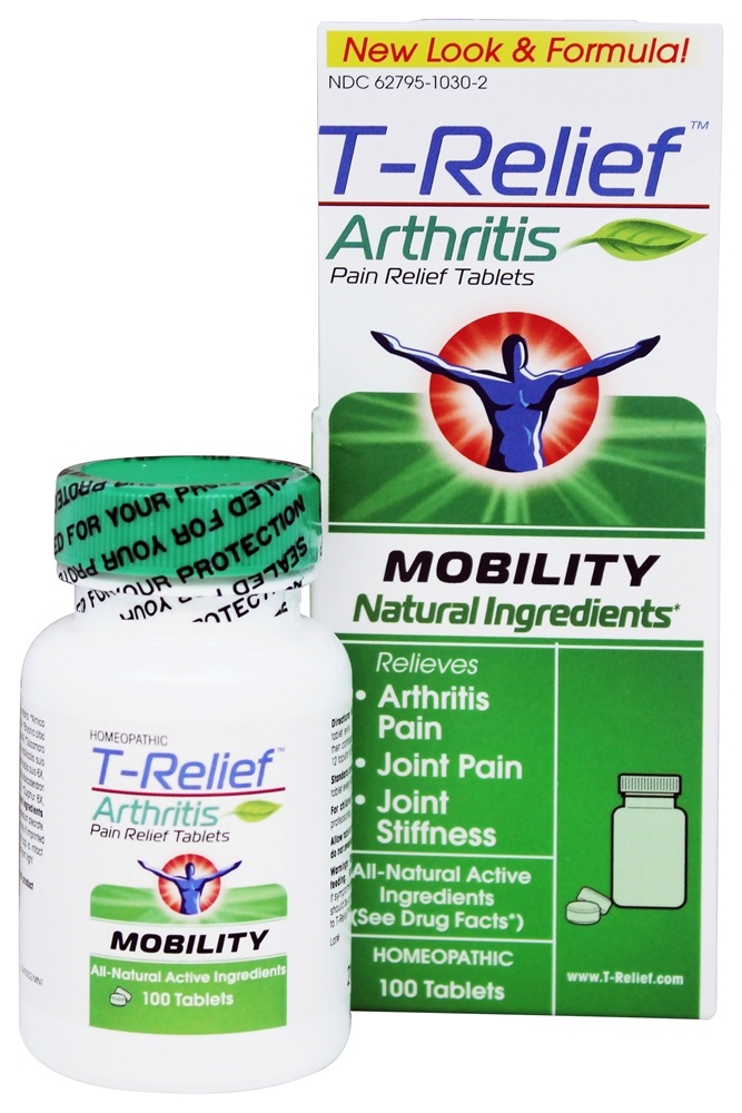 MediNatura - T-Relief Arthritis Mobility Pain Relief - 100 Tablets Formerly BHI/Heel Zeel Arthritis Pain Relief