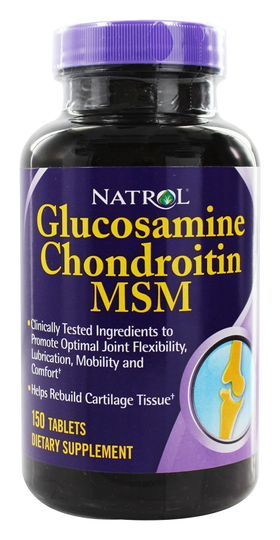 Natrol - Glucosamine Chondroitin & MSM - 150 Tablets