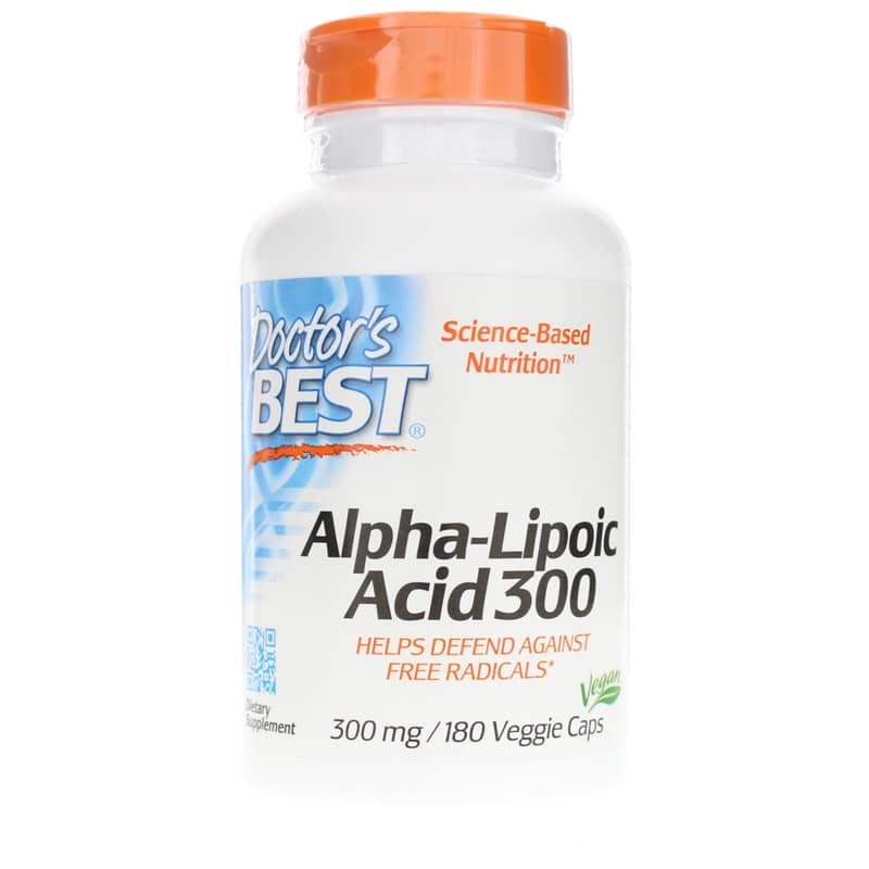 Doctors Best Alpha Lipoic Acid 300 Mg 180 Veg Capsules