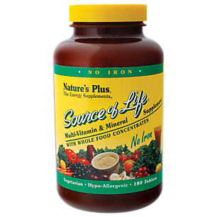 Source of Life Multivitamin - Iron Free (180 Tablets)